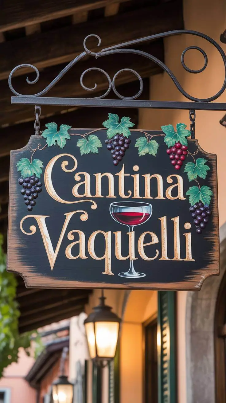 Placa da Cantina Vaquelli na fachada